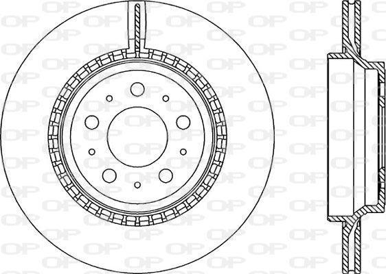 OPEN PARTS Тормозной диск BDR1975.20